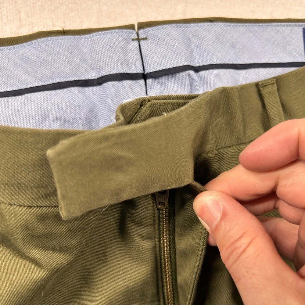 Polo Ralph Lauren Chinos Mens 32x32 Olive Green Stretch Slim Fit Twill Pants
